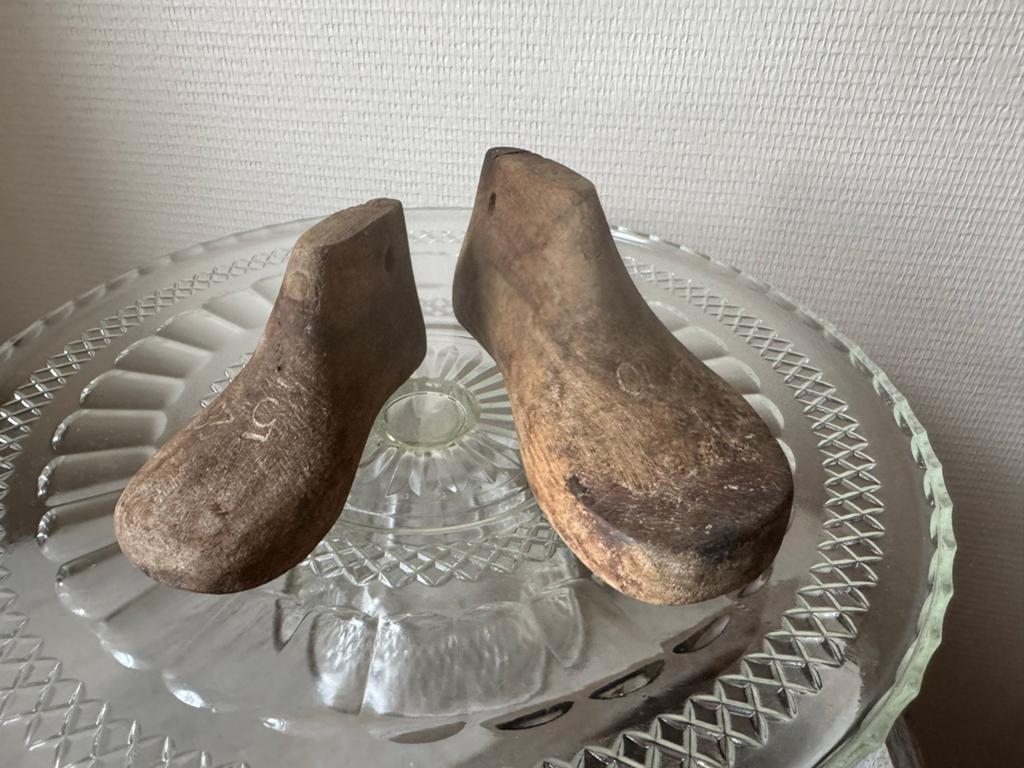 Antieke houten schoenleesten - kleine maat, Ophalen of Verzenden