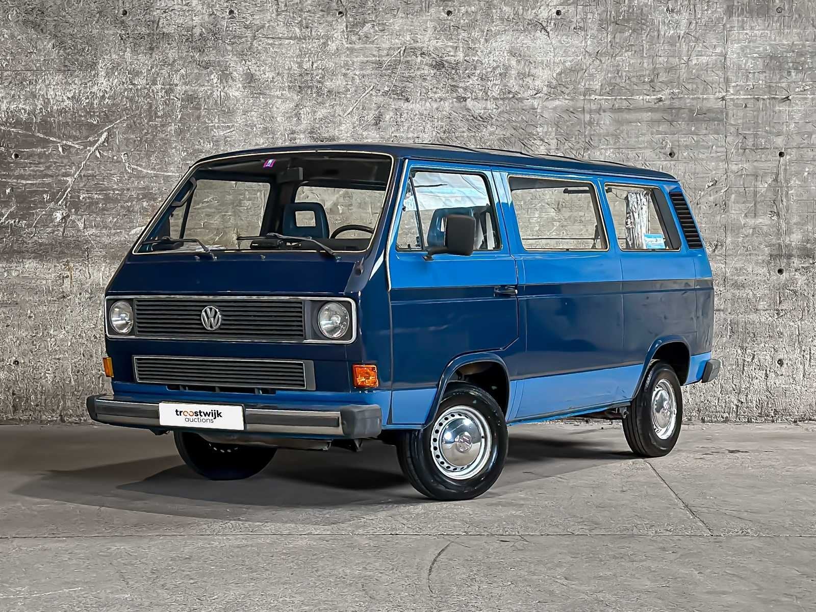 Volkswagen Caravelle C T2 1.9 57kW 77pk 1988 (Origineel-NL),, Auto's, Gebruikt, Overige modellen, Blauw, Origineel Nederlands