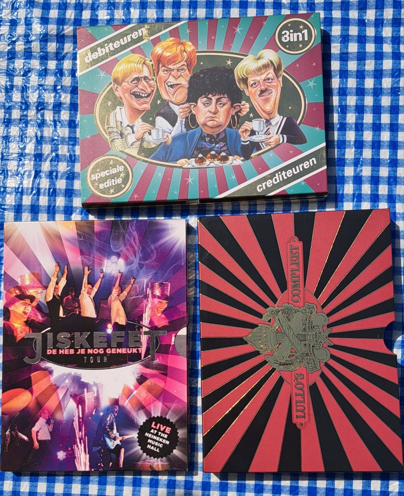 Jiskefet DVD Boxsets - Debiteuren/Lullos/Heb Je Nog, Alle leeftijden, Nederlands, Zo goed als nieuw, Komedie