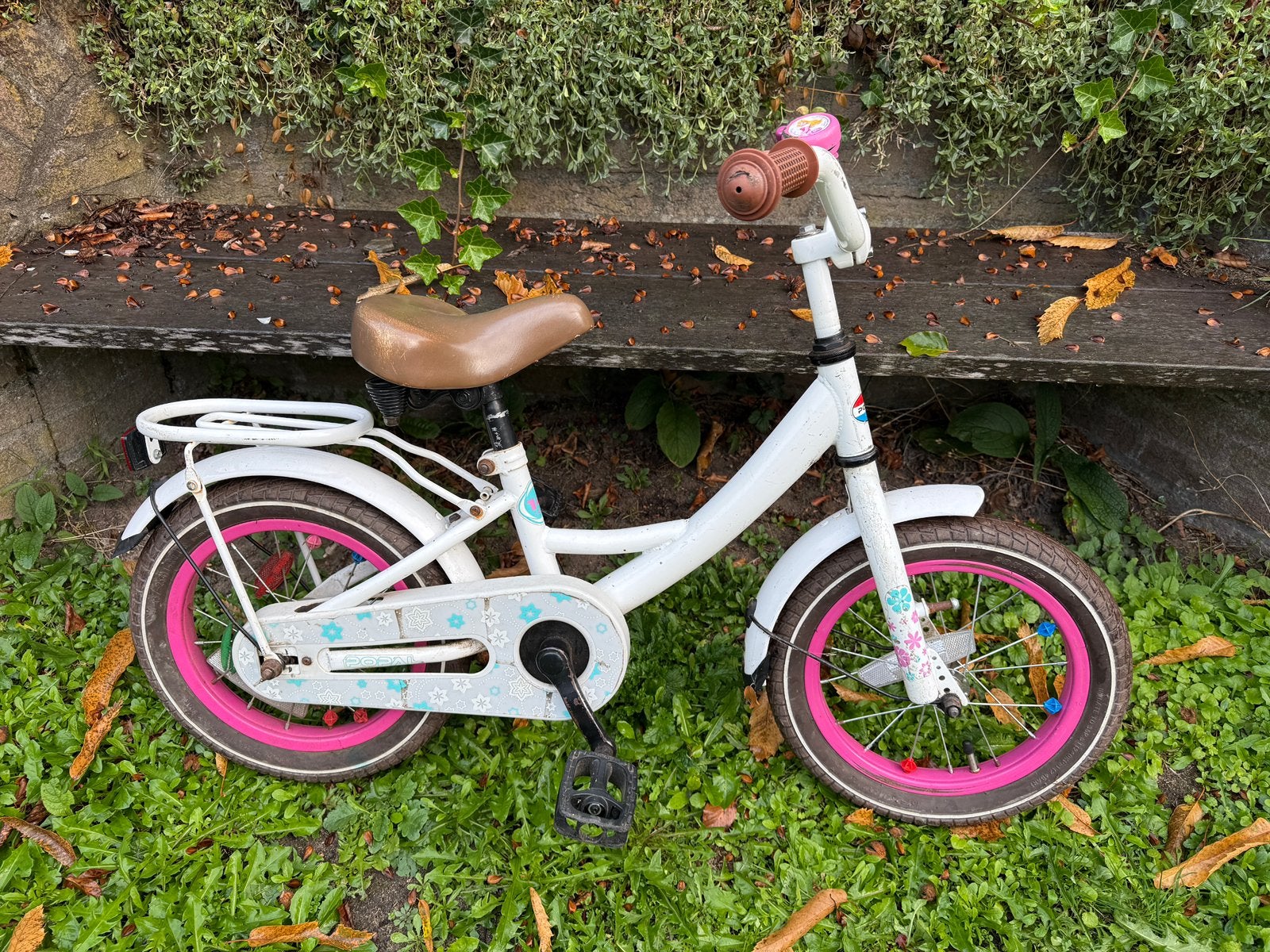 Kinderfiets Popal, Fietsen en Brommers, Ophalen, Gebruikt, Terugtraprem, Minder dan 16 inch
