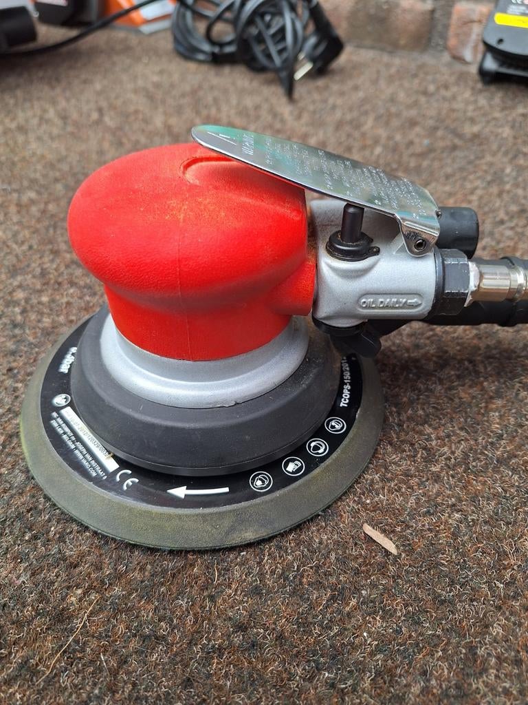 Ronde schuurmachine op lucht, Ophalen of Verzenden, Minder dan 600 watt, Vlakschuurmachine