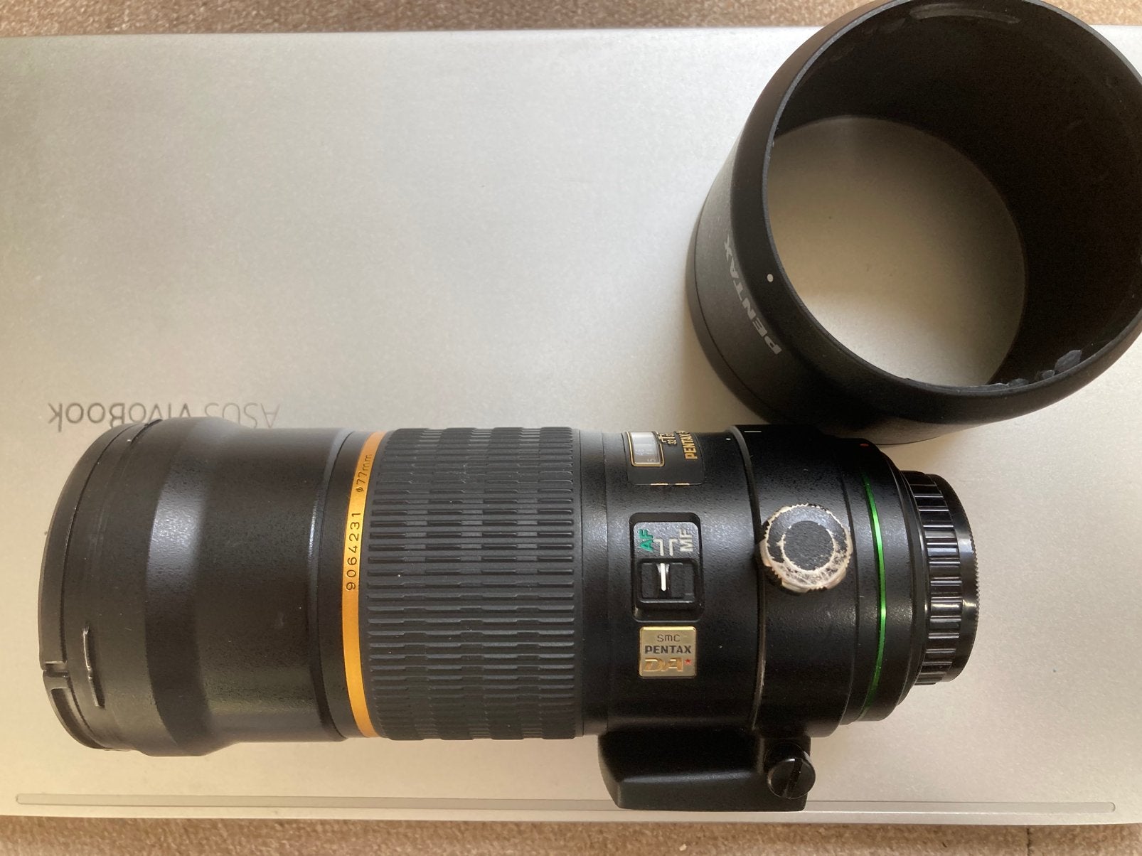 Pentax da* 300mm f4 tele prime, Ophalen of Verzenden, Zo goed als nieuw, Telelens