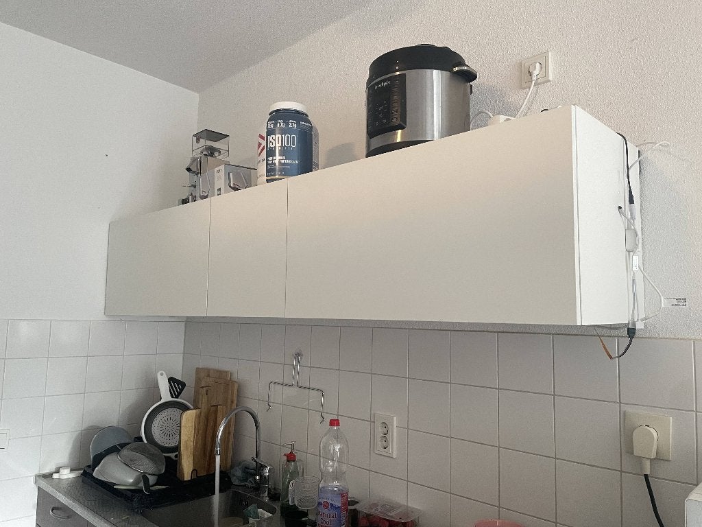 Ikea METOD bovenkast, Ophalen, Wit, 150 tot 200 cm, Zo goed als nieuw