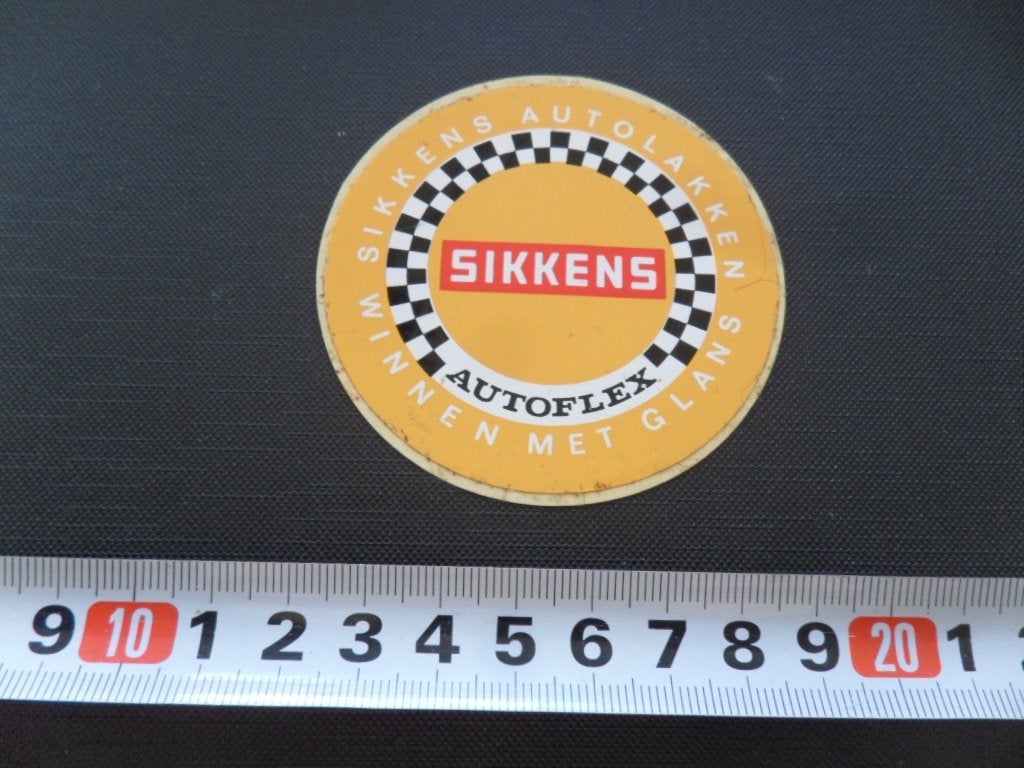 sticker SIKKENS Autoflex autolakken winnen met glans, Ophalen, Zo goed als nieuw
