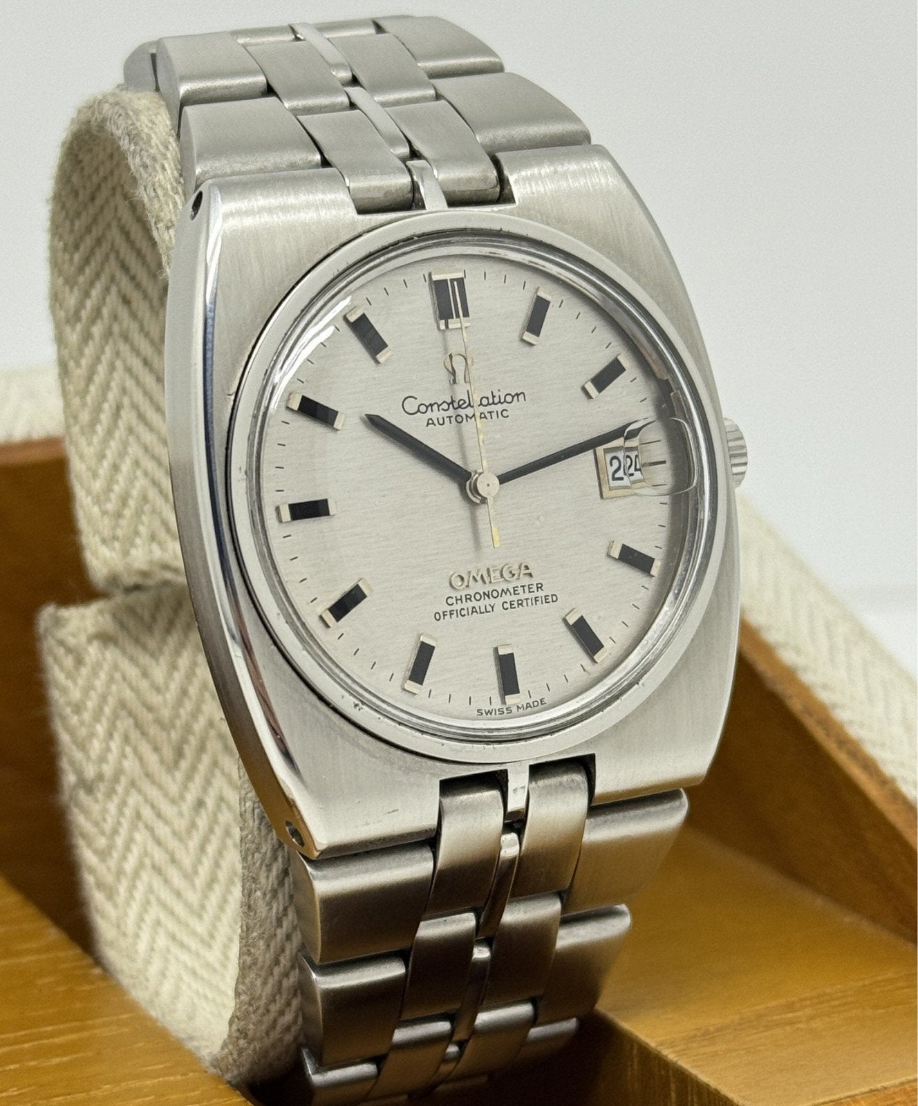 Omega Constellation Automatic Chronometer Officially Certifi, Staal, Polshorloge, Omega, 1960 of later