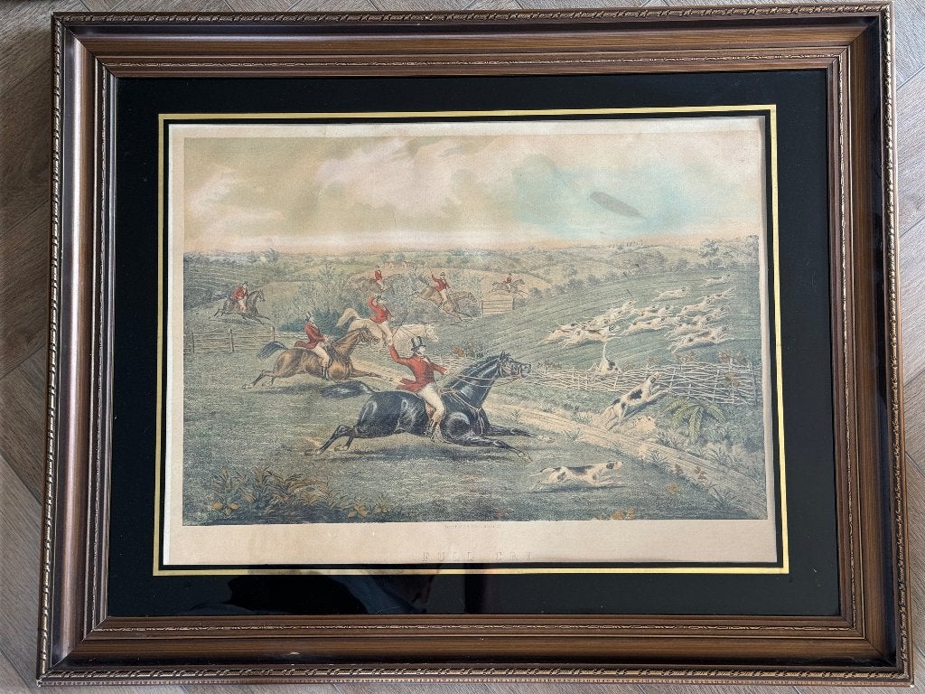 Full cry - 1860-1880 - Alken - GROOT en UNIEK P0843, Antiek en Kunst, Ophalen of Verzenden, Ets, 1800 - 1899
