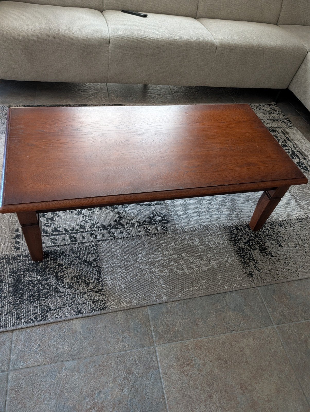 Walnoot Houten Salontafel - 120x60x40 cm - Hoge Kwaliteit, Ophalen, 100 tot 150 cm, 50 tot 100 cm, Zo goed als nieuw