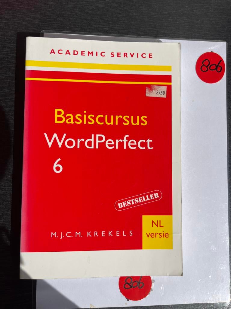 Basiscursus WordPerfect 6 - M.J.C.M. Krekels, Boeken, Ophalen of Verzenden, Gamma, Zo goed als nieuw, Overige niveaus