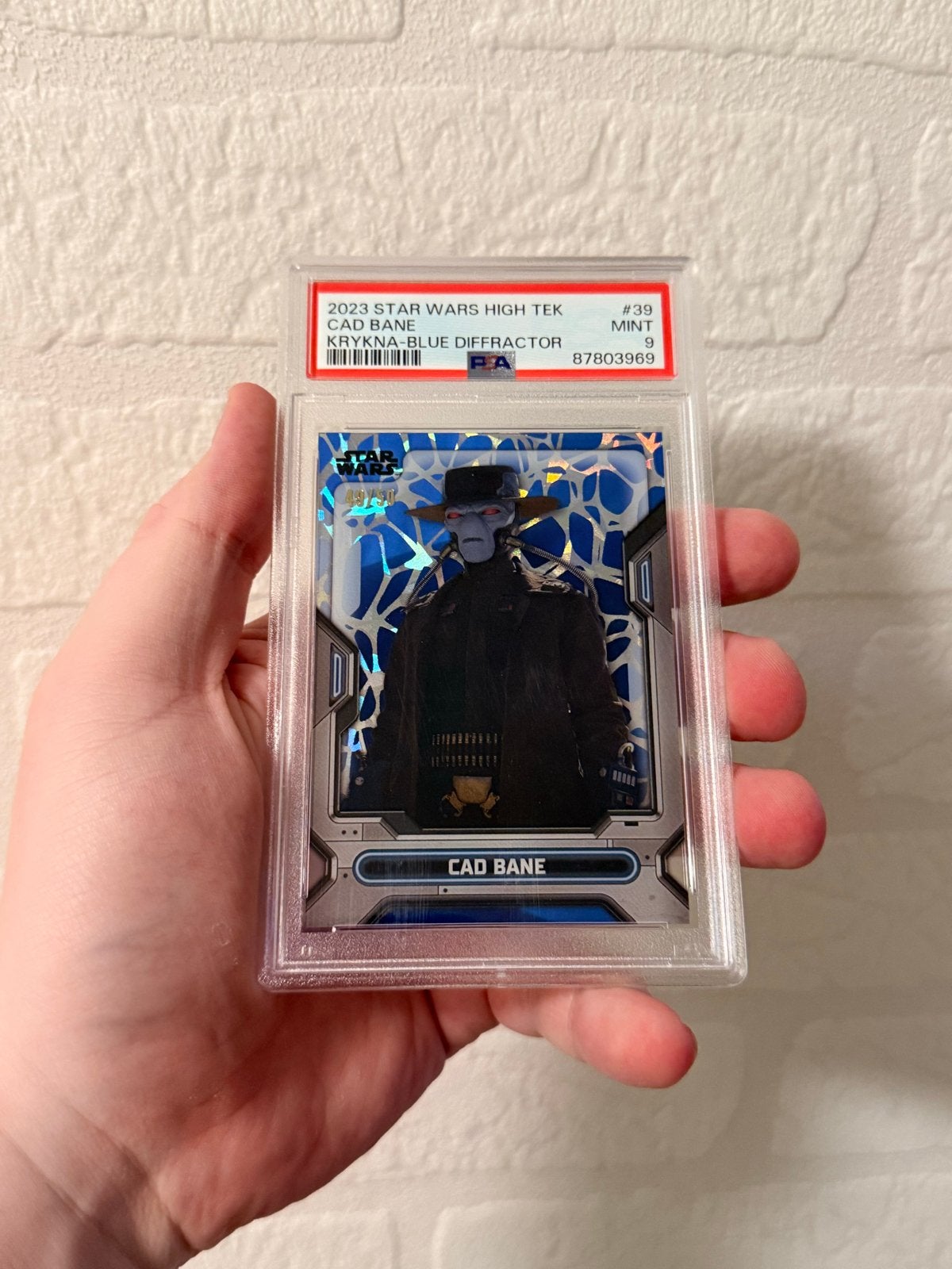 Topps Star Wars Cad Bane PSA 9 Mint Kaart, Ophalen of Verzenden, Nieuw