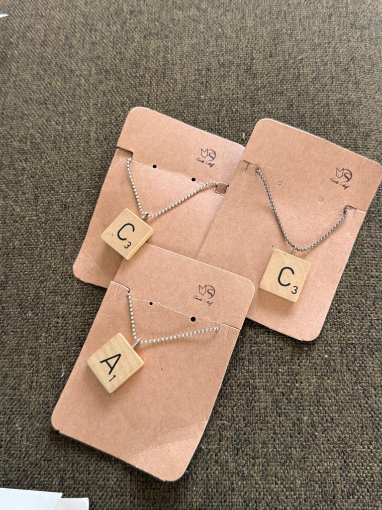Scrabble kettingen ball chain, Ophalen, Nieuw, Zilver, Overige materialen