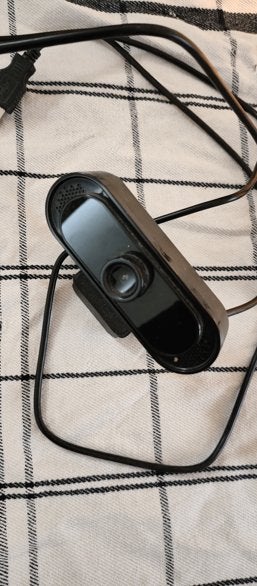 Full HD USB Webcam – Met Microfoon – Zwart, Computers en Software, Webcams, Android, Ophalen of Verzenden, Zo goed als nieuw, Monitorclip