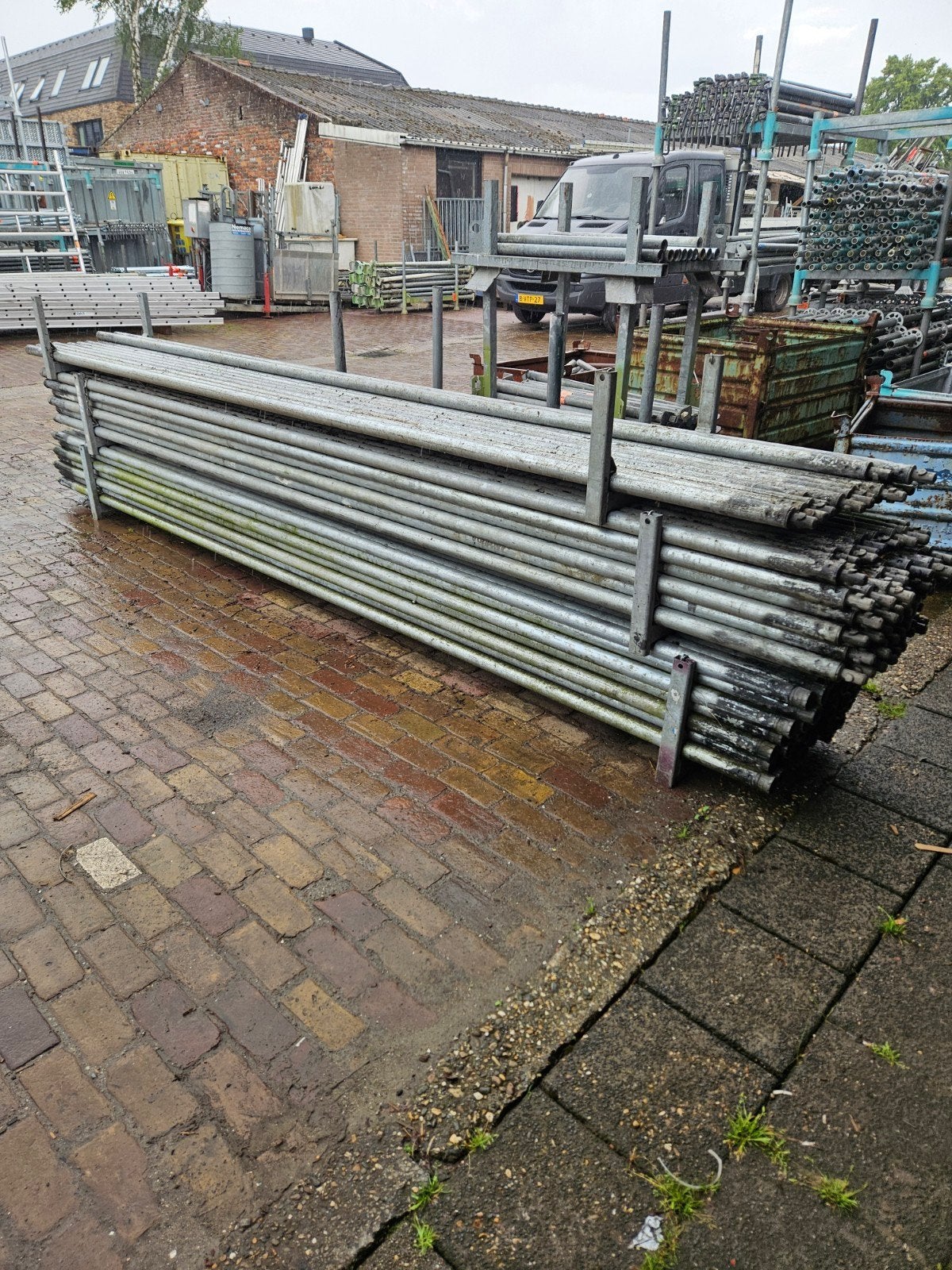Tube-lock steigerbuis steigerbuizen 4 meter gebruikt, Ophalen, ., Overige typen, .