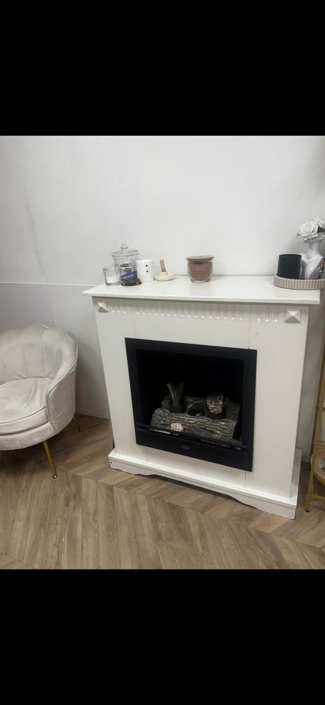 Gratis Sfeerhaard - 100x100x40cm - Wit, Ophalen, Zo goed als nieuw, Vrijstaande haard, Overige soorten