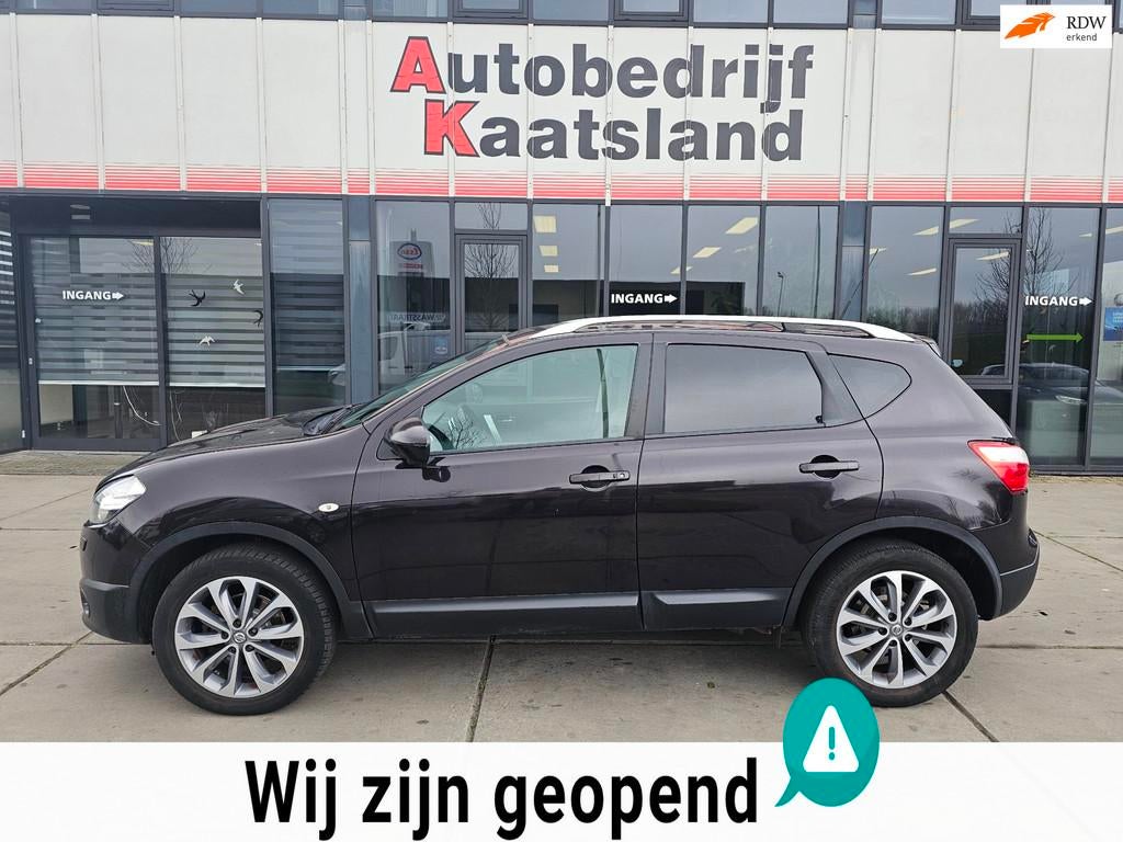 Nissan Qashqai 1.6 dCi Tekna - Leer - Pano - Cruise -, Auto's, Voorwielaandrijving, Euro 5, Gebruikt, Zwart
