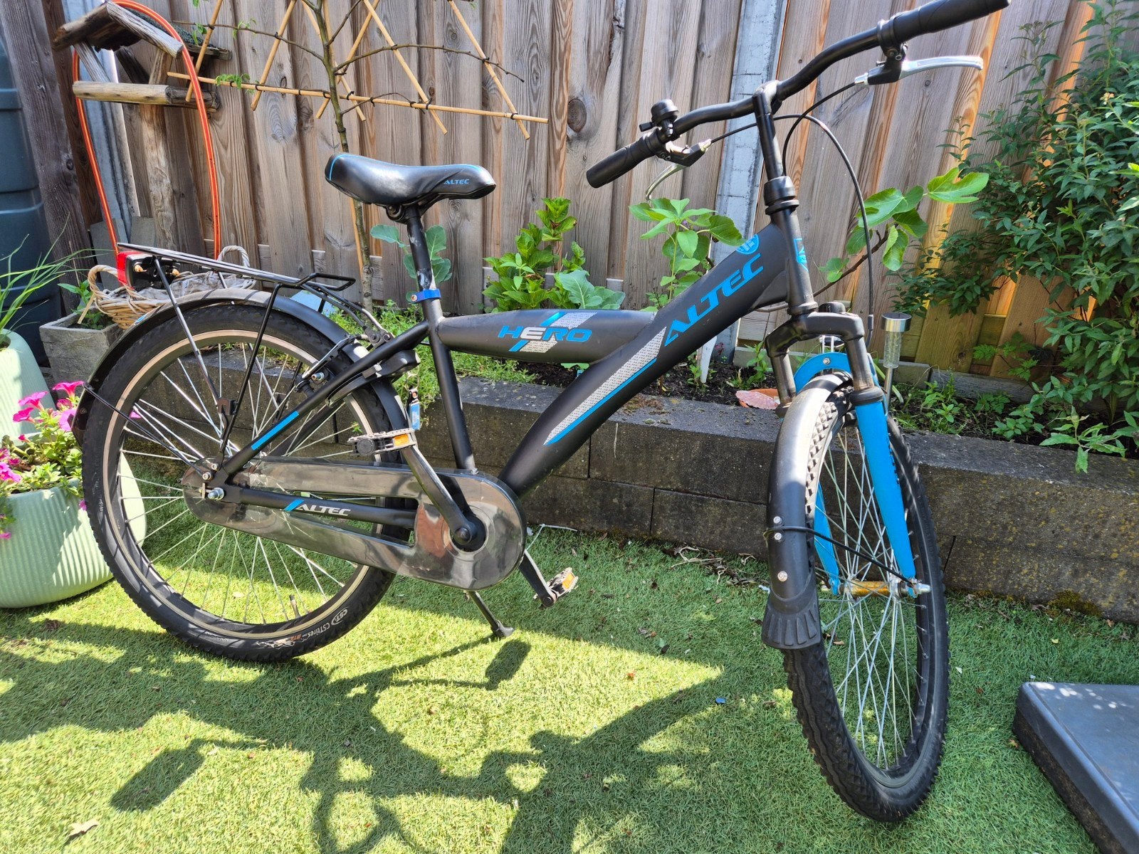 Altec Hero Kinderfiets - Zwart/Blauw, Ophalen