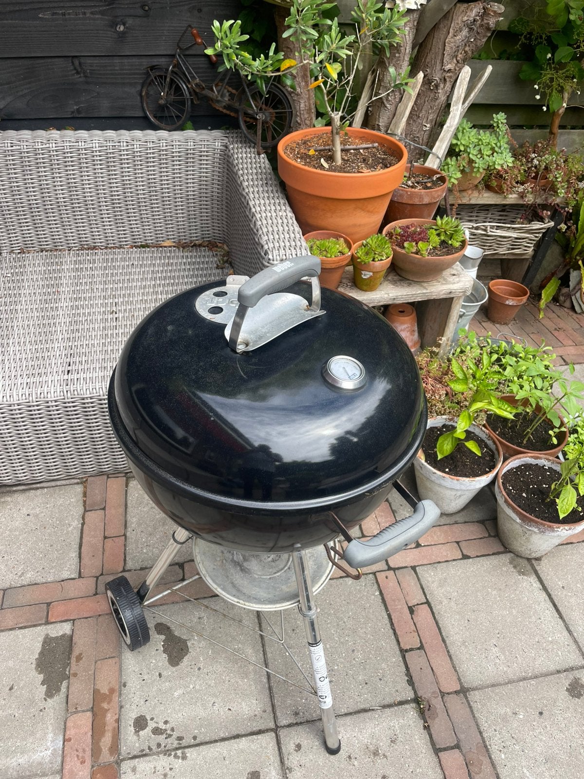 Weber BBQ 47cm (barbecue), Tuin en Terras, Houtskoolbarbecues, Ophalen, Gebruikt