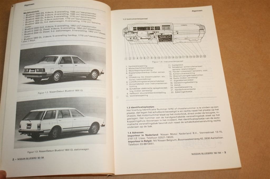Vraagbaak Nissan Bluebird — Handleiding 1980-1984, Ophalen of Verzenden