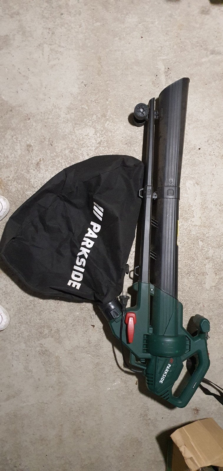 Parkside Bladblazer/Bladzuiger met opvangzak, Ophalen, Handgedragen, Met opvangzak, Elektrisch