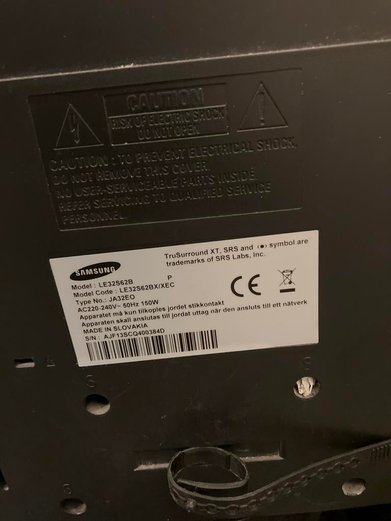 Samsung LE32S62B televisie, Gebruikt, LCD, Samsung, 80 tot 100 cm