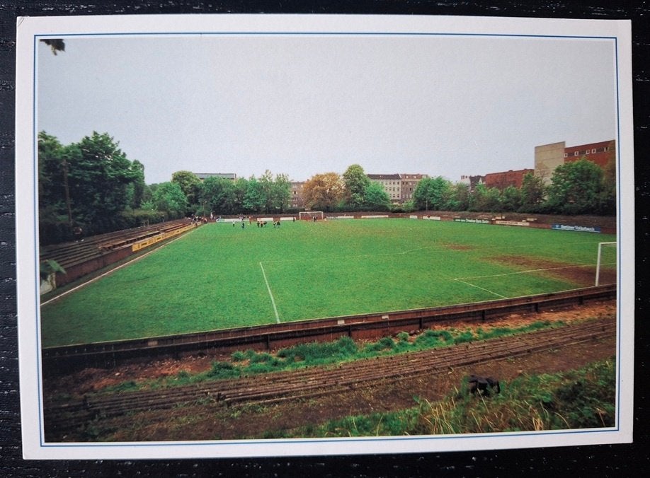Stadion ansichtkaart Berlijn, Ophalen of Verzenden, Gebruikt, Buitenlandse clubs, Poster, Plaatje of Sticker