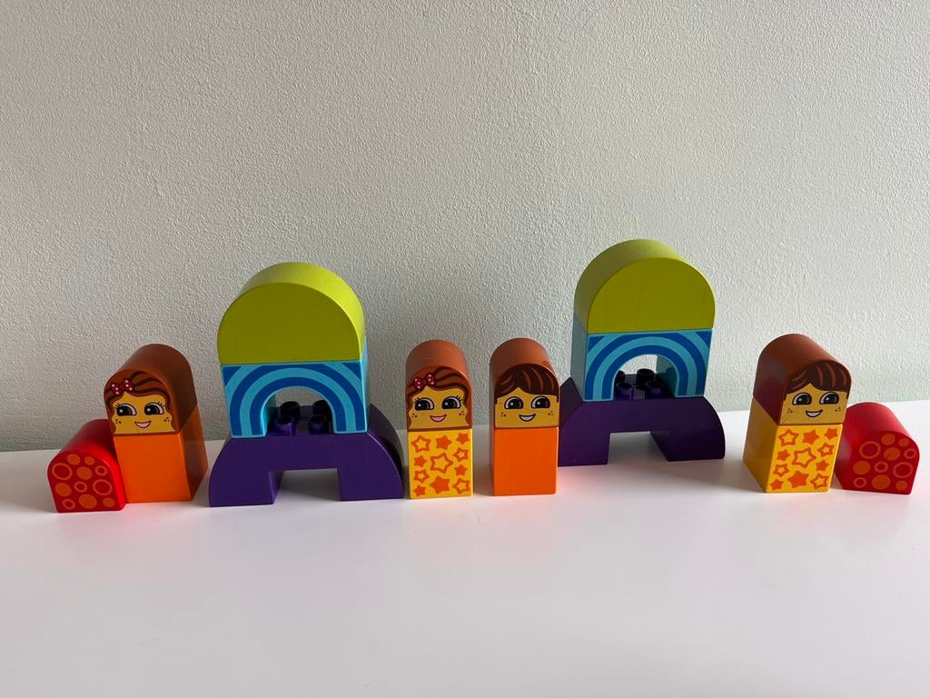 Poppetjes en leuk gevormde blokken retro vintage poppetjes, Kinderen en Baby's, Speelgoed | Duplo en Lego, Ophalen of Verzenden