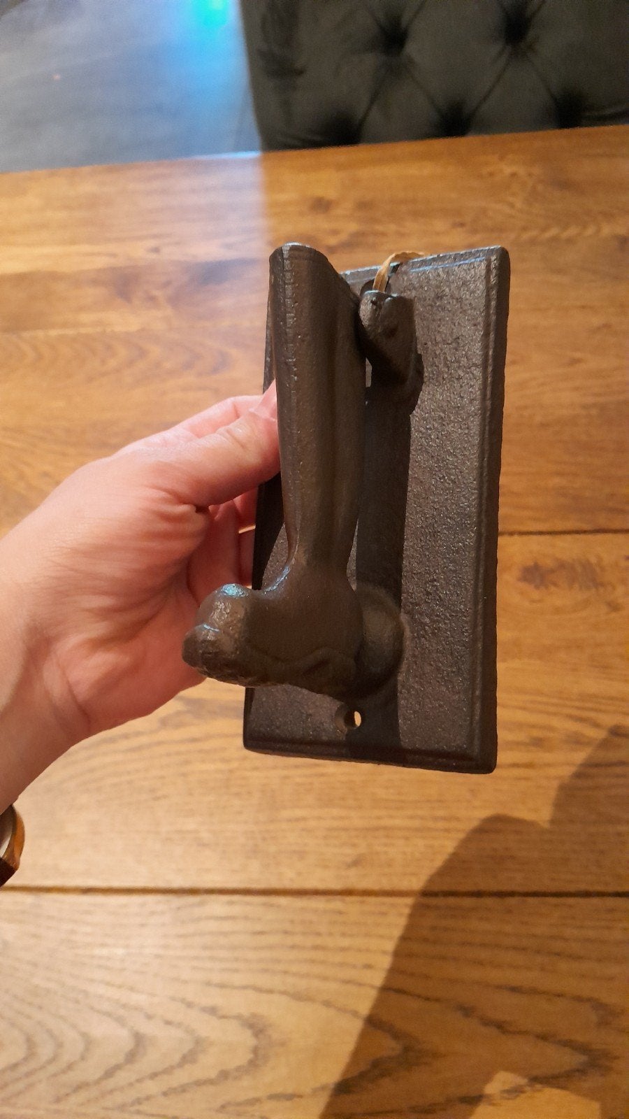 Gietijzeren deurklopper in laarsvorm - Handgemaakt, Ophalen of Verzenden, Nieuw