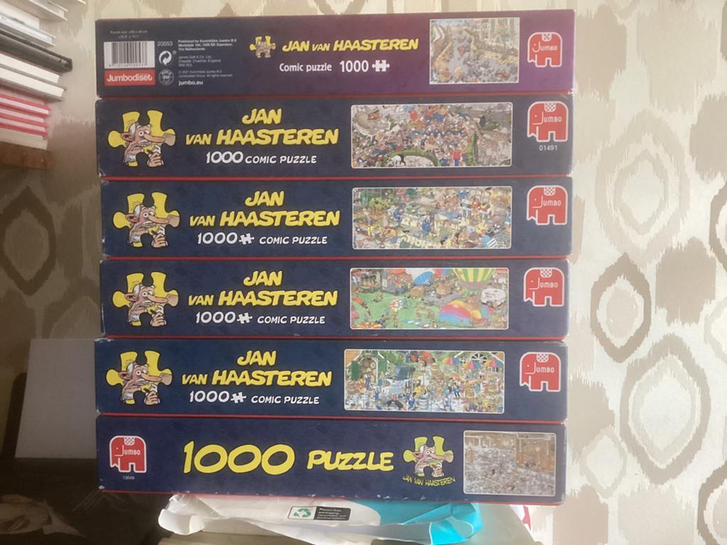 Haasteren puzzels, Ophalen of Verzenden, 500 t/m 1500 stukjes, Gebruikt