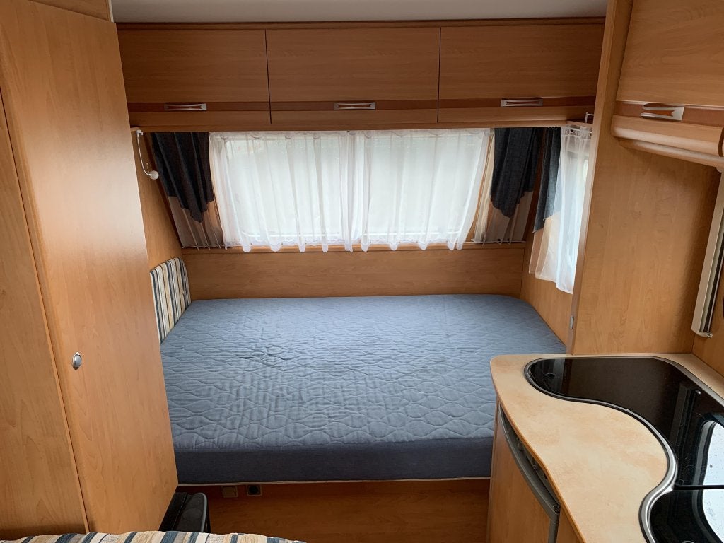 Caravelair Ambiance Style 390 Voortent/Fietsendrager, Caravans en Kamperen, Caravans, Bedrijf, Treinzit, Caravelair, Tot en met 4
