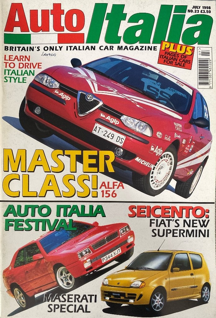 Auto Italia Magazine - Juli 1998 - Alfa 156, Maserati, Fiat, Gelezen, Diverse, Alfa Romeo, Ophalen of Verzenden