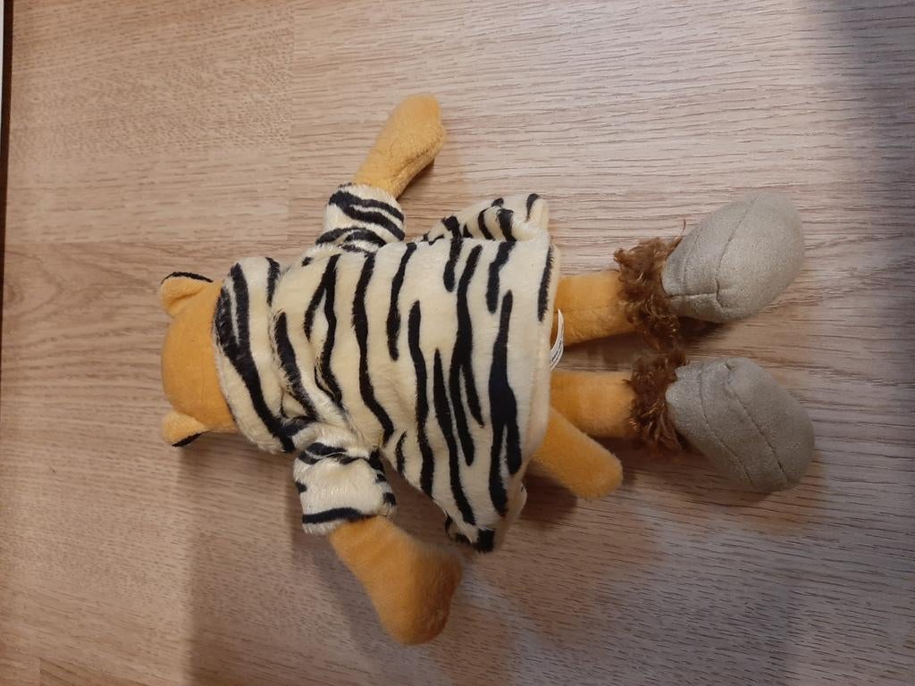 Jurjen de vries tijger knuffel met jas 22 cm, Ophalen of Verzenden