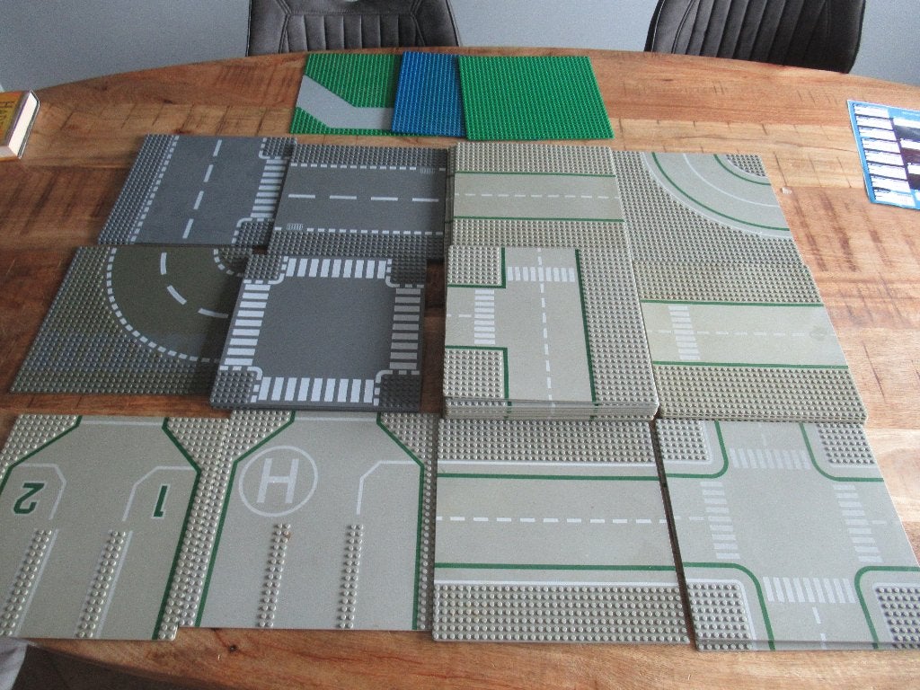 52x LEGO Wegenplaten Grondplaat platen landingsplaat, Kinderen en Baby's, Speelgoed | Duplo en Lego, Lego, Ophalen of Verzenden