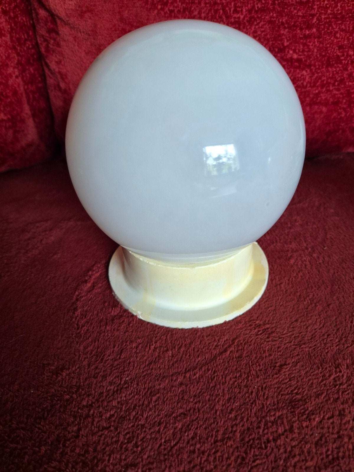 Vintage ouderwetse plafondlamp, Kunststof, Gebruikt, Inclusief lichtbron, Jaren 60