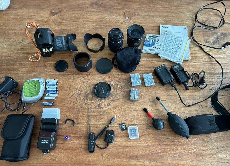 Nikon D80 DSLR Camera Lenzen, flitser, tas en Accessoires, Nikon, Camera, Ophalen of Verzenden, Gebruikt