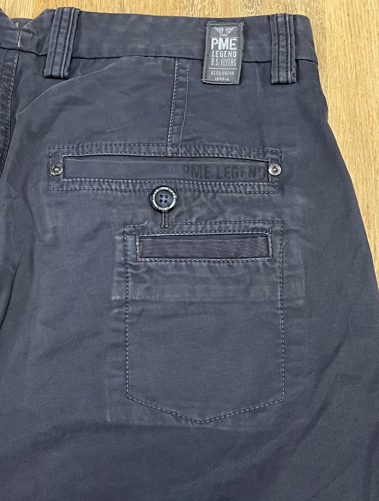 PME Legend Stanfield chinobroek - Maat W33 L34, Ophalen of Verzenden, Zo goed als nieuw, Grijs, W33 - W34 (confectie 48/50)