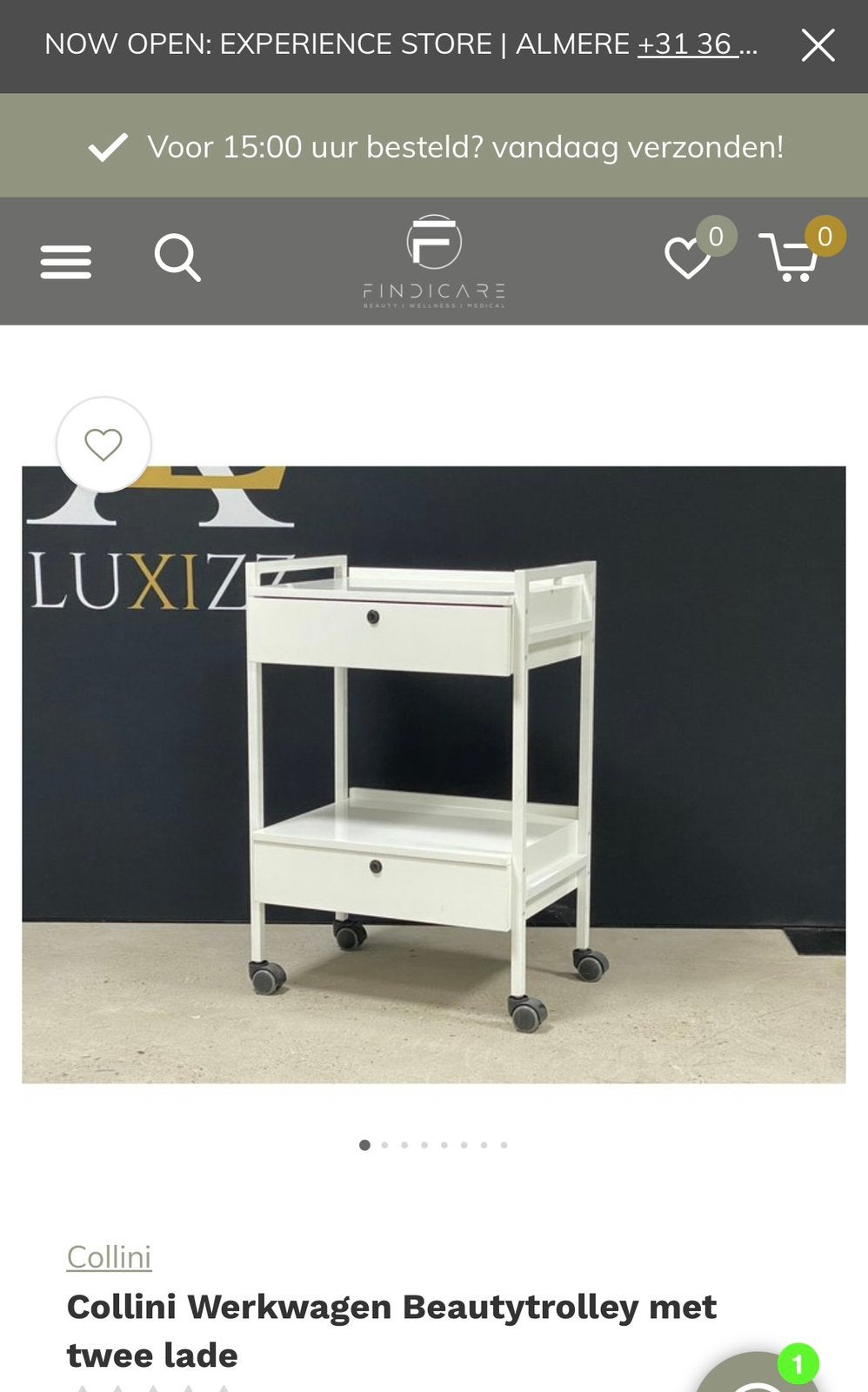 Werkwagen/trolly  voor pedicure/schoonheidspecialiste, Huis en Inrichting, Ophalen, Nieuw