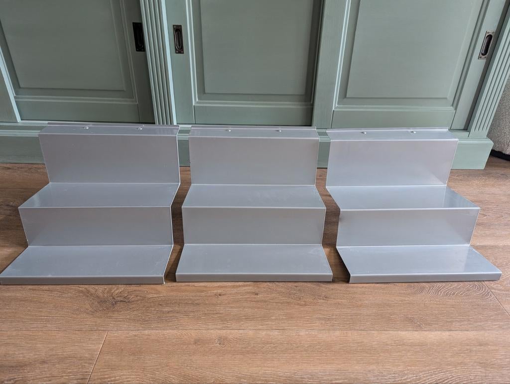 3 x Ikea Bonde CD rekjes 11071, Ophalen of Verzenden, Zo goed als nieuw, Metaal, 25 tot 75 discs