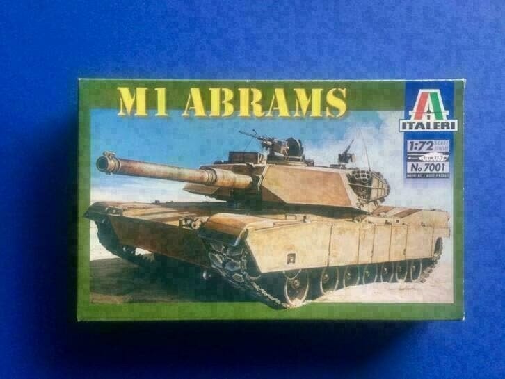 italeri 7001 M1 Abrams 1/72, Ophalen of Verzenden, Nieuw, 1:32 tot 1:50, Italeri