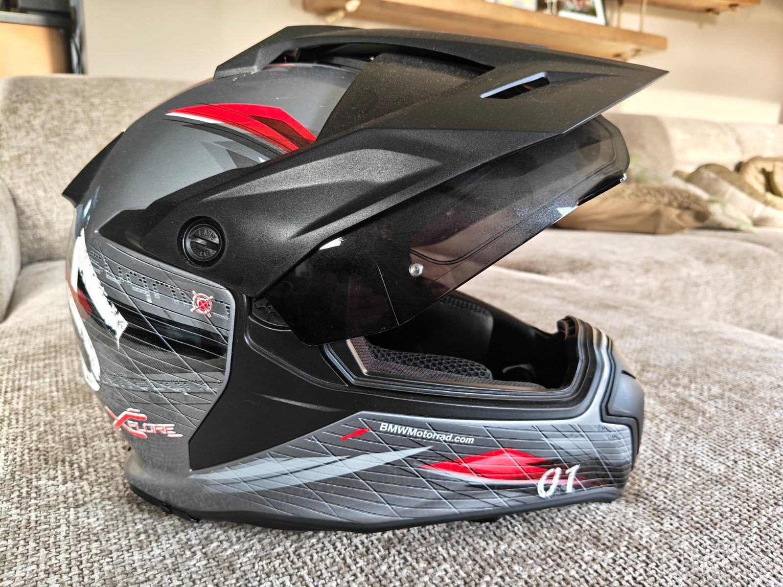 bmw xplore 01 helm, Overige merken, Dames, Ophalen of Verzenden, Tweedehands