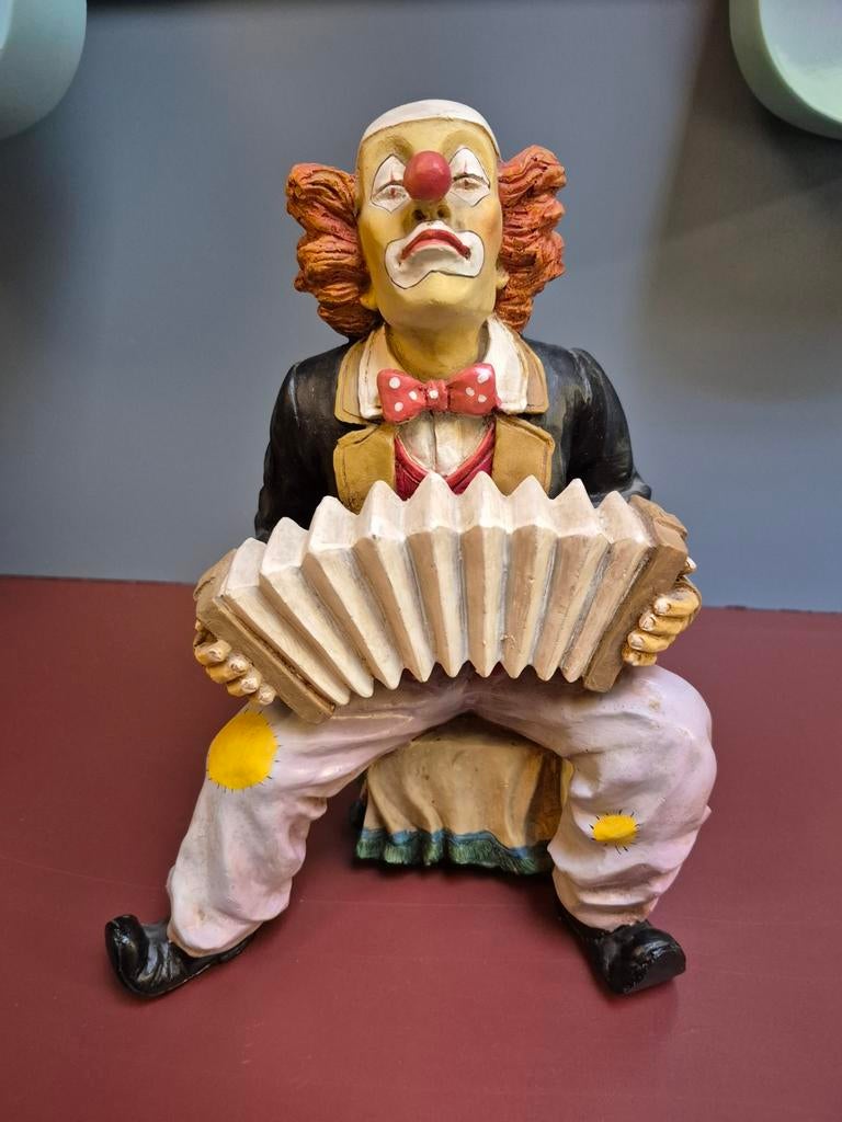 Clown met accordeon, Ophalen of Verzenden, Zo goed als nieuw, Overige typen