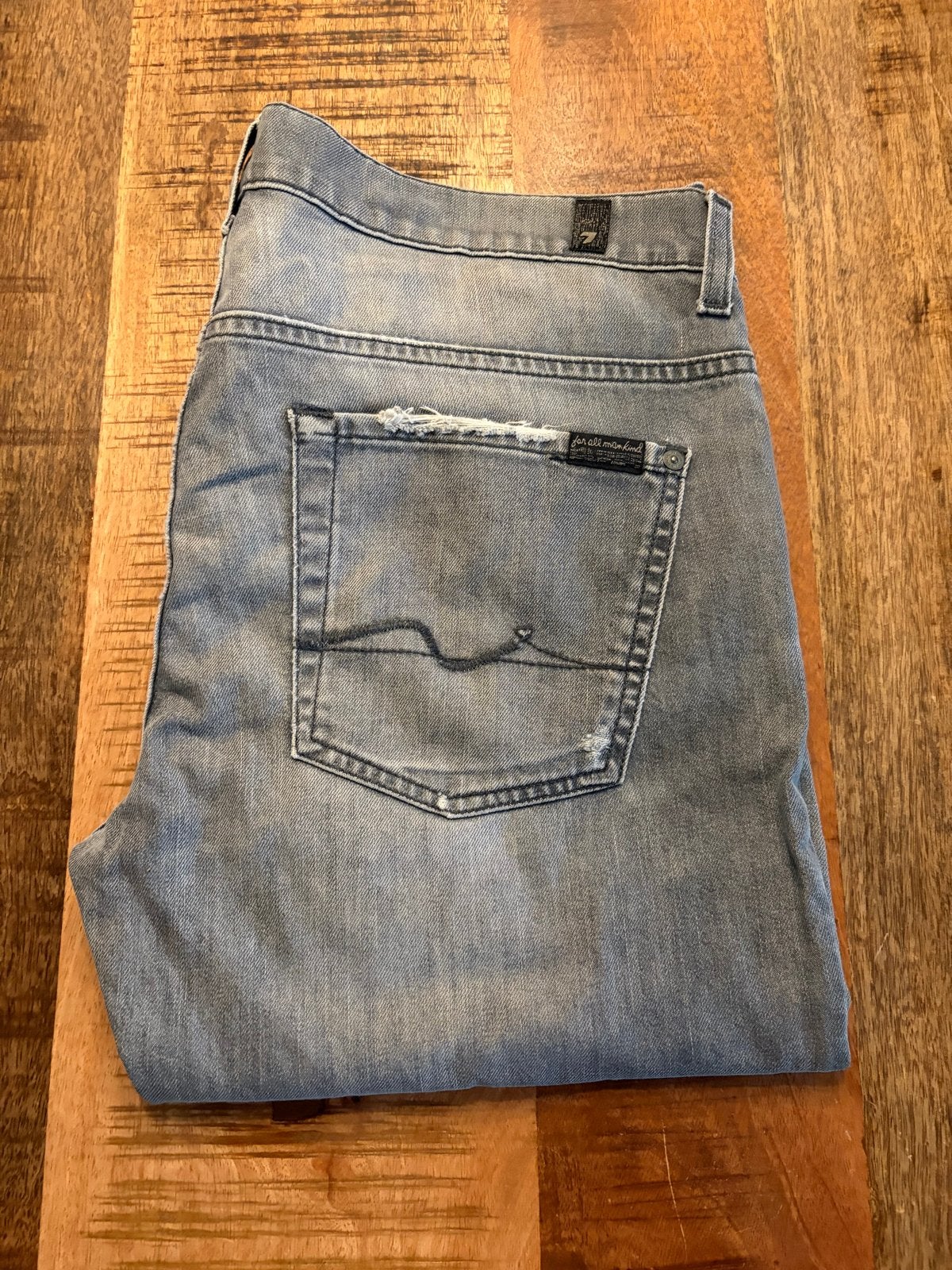 7 For All Mankind Jeans - Maat 34, Ophalen of Verzenden, Gedragen, Grijs, W33 - W34 (confectie 48/50)