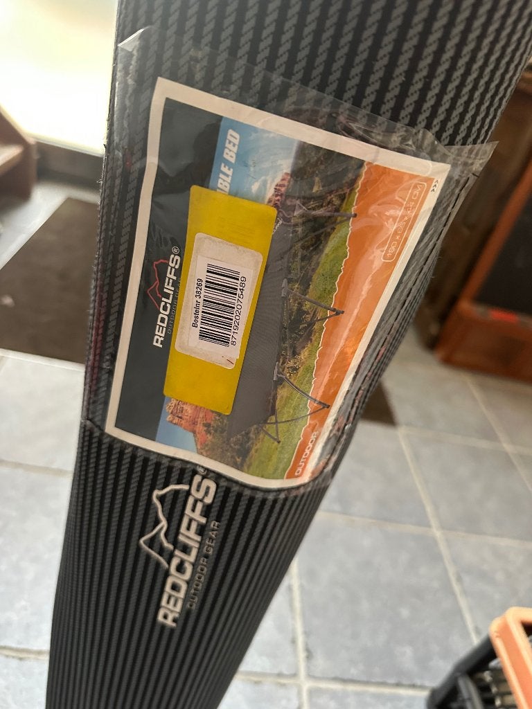 Campingbed tuinbed Redcliffs 1.90 m nieuwstaat, Ophalen of Verzenden, Nieuw, Inklapbaar
