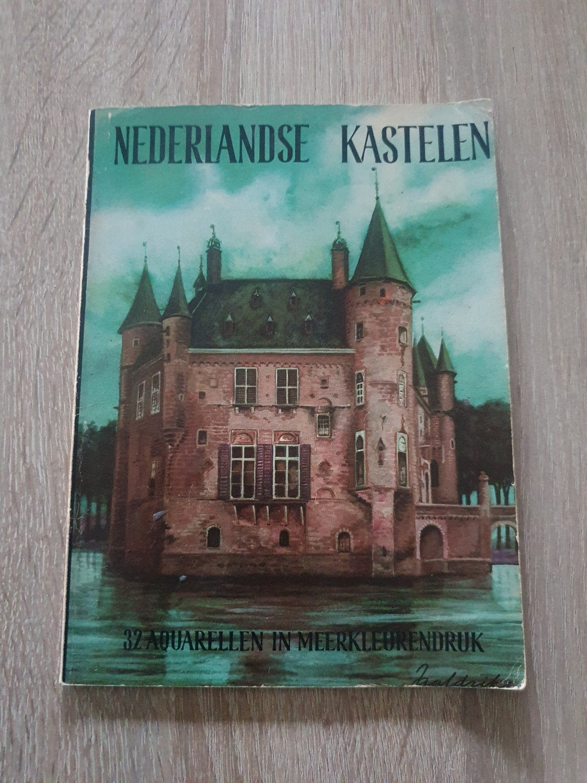 Nederlandse Kastelen - J. Aaldrika - 32 aquarellen, Ophalen of Verzenden, 20e eeuw of later, Gelezen, J. Aaldrika