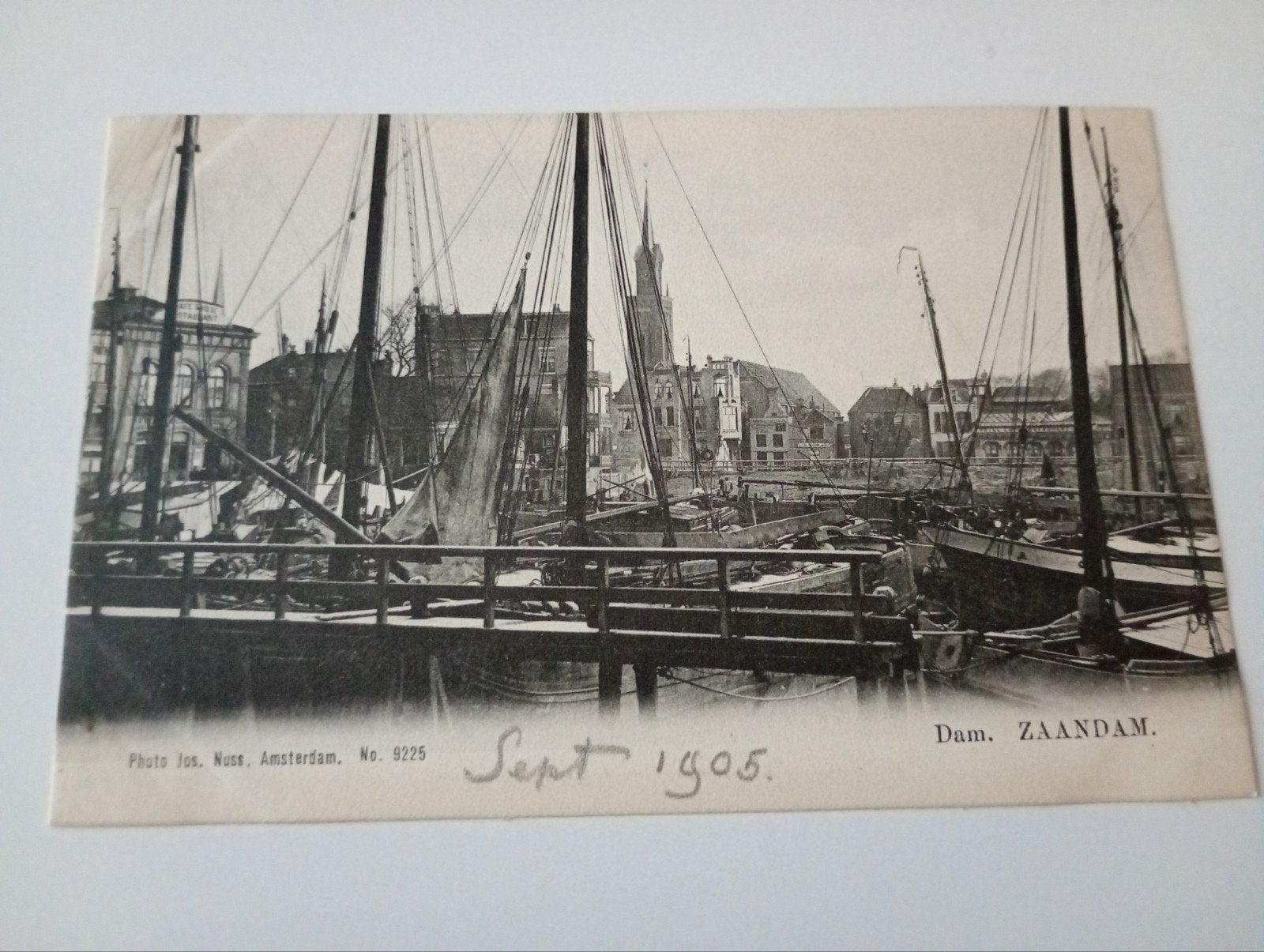 Zaandam Dam met Scheepvaart 1905, Ophalen of Verzenden, Voor 1920, Ongelopen, Noord-Holland