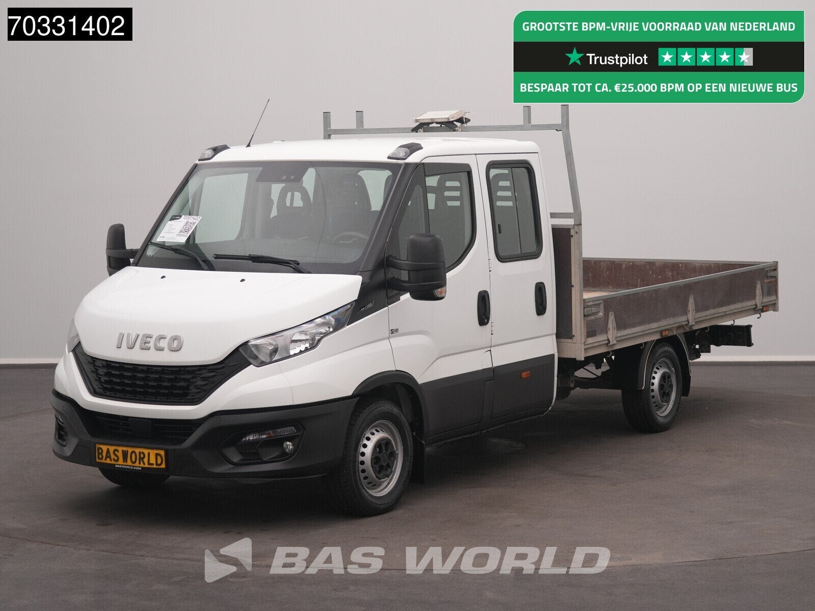 Iveco Daily 35S14 Open Laadbak 3,5t Trekhaak Airco Cruise Eu, Auto's, Stof, Gebruikt, Euro 6, Iveco