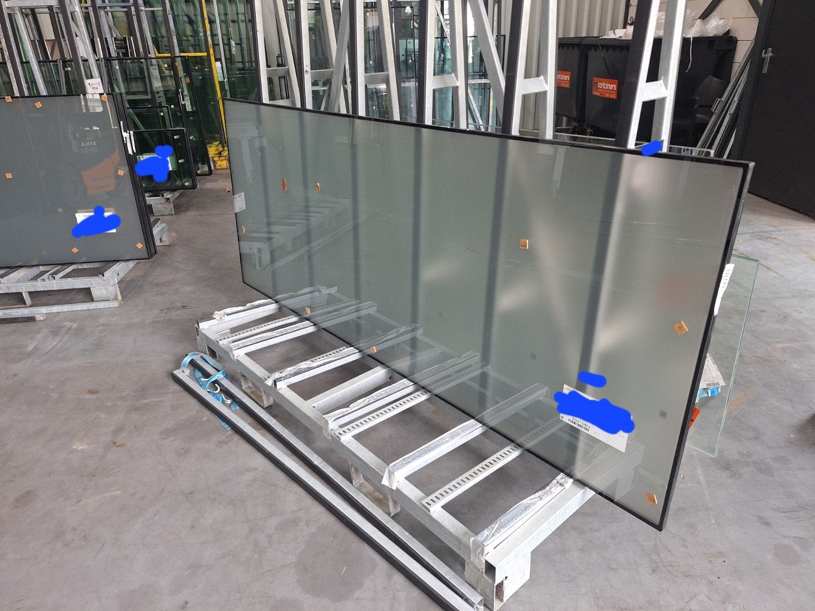 Isolatieglas satinato en brons, Doe-het-zelf en Verbouw, Ophalen, Gevelraam of Ruit, 80 tot 120 cm, Nieuw