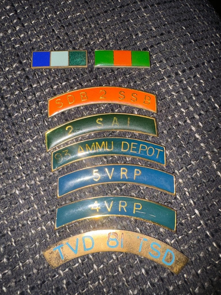 8 Zuid-Afrikaanse Emblemen ) - Herstel/Knutsel, Ophalen of Verzenden, Nederland, Embleem of Badge