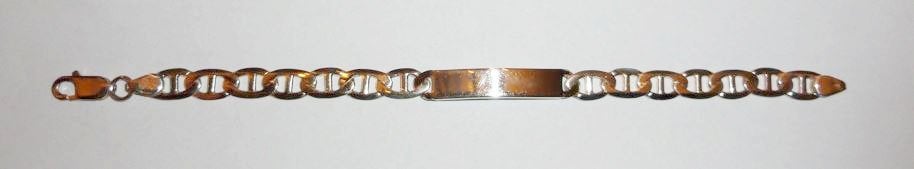 Armband 925 zilver gourmet met graveerplaatje, Sieraden, Tassen en Uiterlijk, Armbanden, Ophalen of Verzenden, Nieuw, Zilver, Zilver