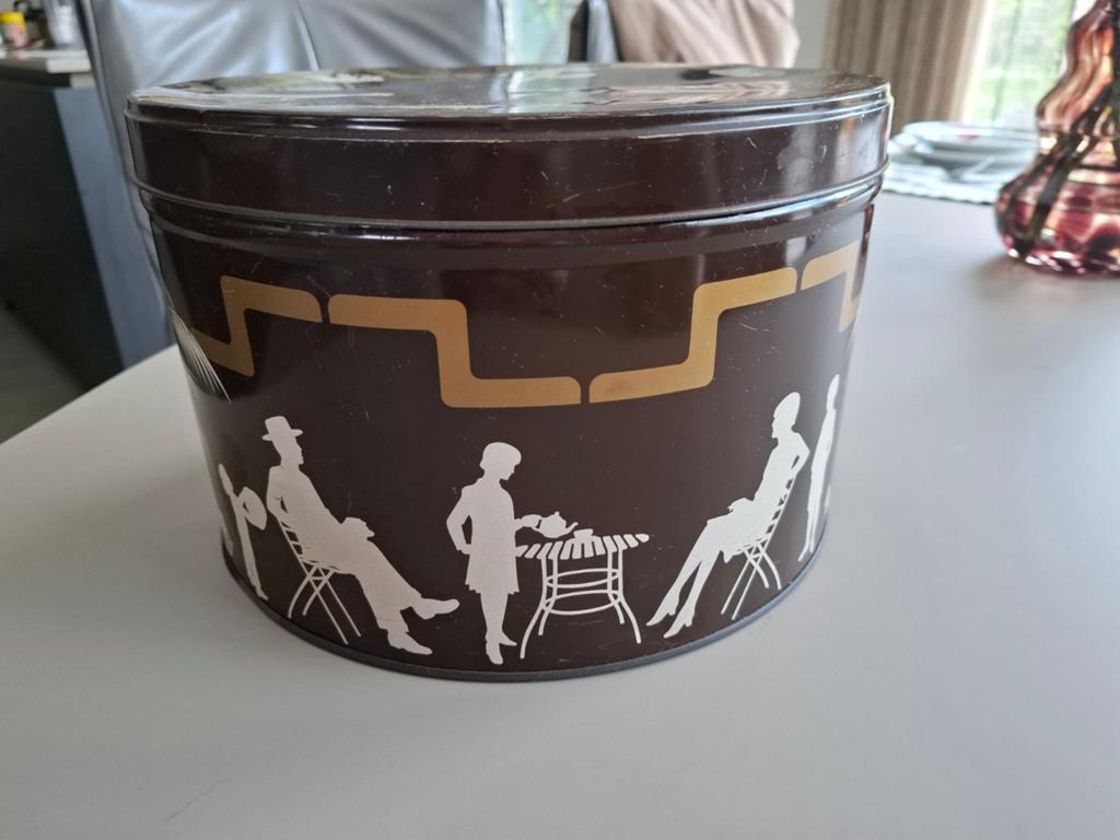Cote d'or  koekjes trommel. Grote blikken trommel, Ophalen of Verzenden, Overige