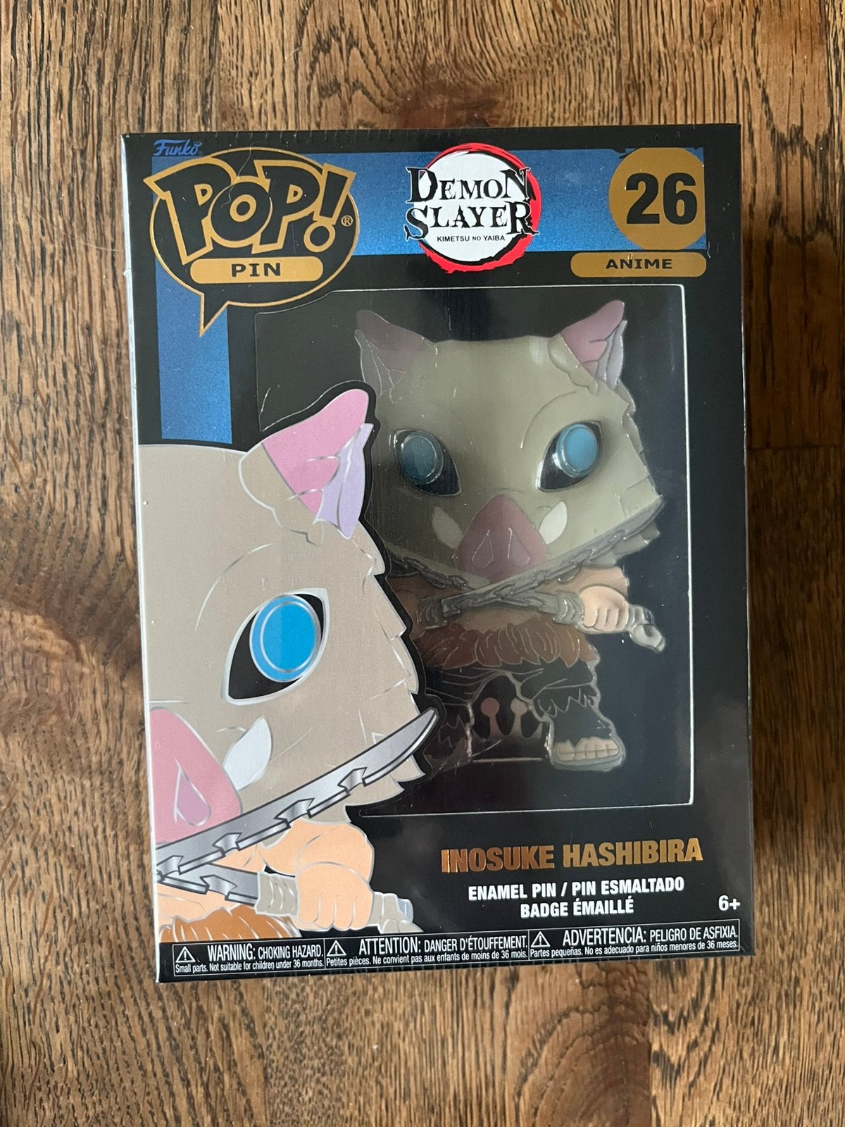 Inosuke Hashibira demon slayer funko pin, Ophalen of Verzenden, Nieuw