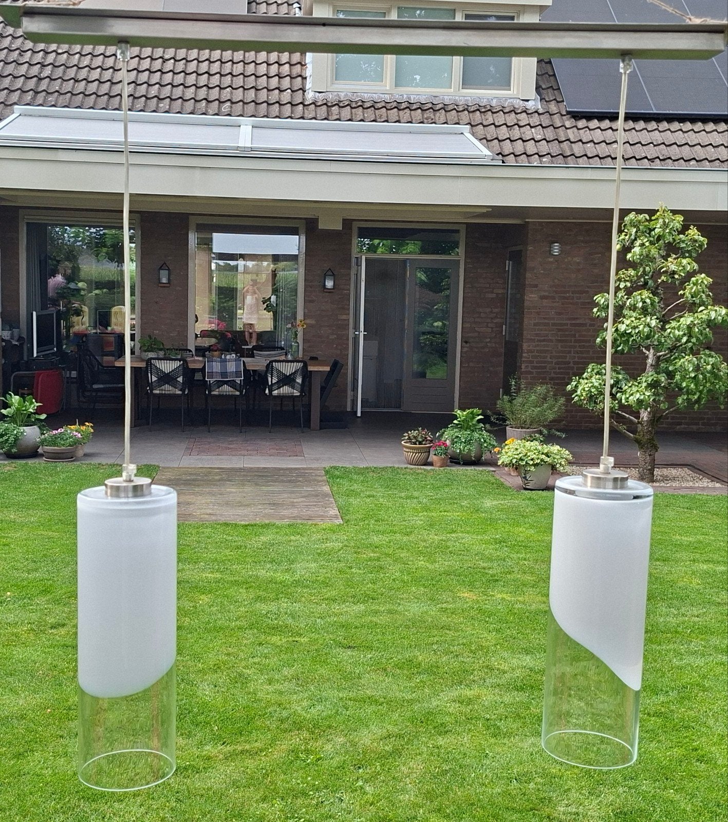 Stijlvolle Kamerlampen- Modern Design, Ophalen, Zo goed als nieuw, Glas, Minder dan 100 cm